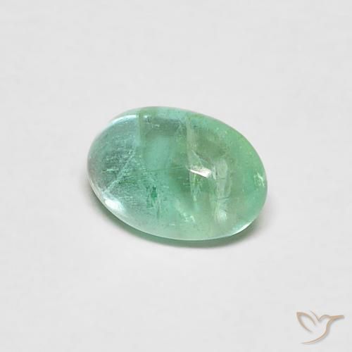 0.40ct Natural Menta verde Esmeralda, oval, Transparente