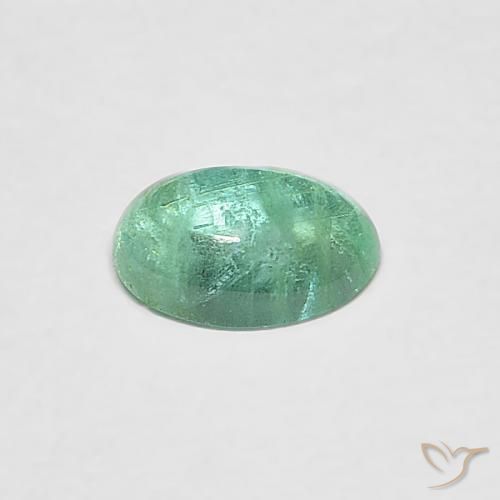 Esmeralda Menta verde Natural 0.40ct, oval, Transparente
