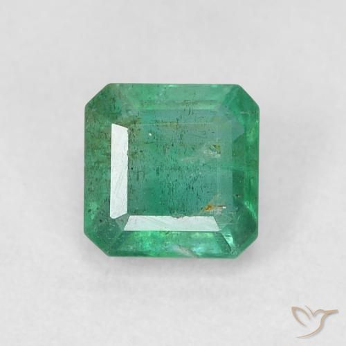 0.69ct Natural verde quente Esmeralda, Corte Esmeralda, SI