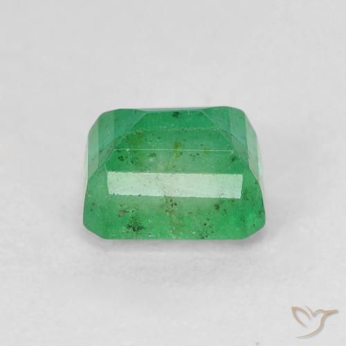 Esmeralda verde natural 0,98ct, corte esmeralda, SI