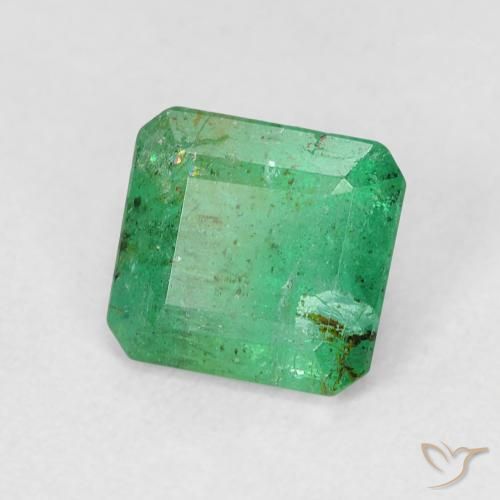 Esmeralda verde quente Natural 0.80ct, Corte Octógono / Esmeralda, SI