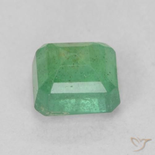 Esmeralda Luz verde Natural 0.81ct, Corte Octógono / Esmeralda, SI