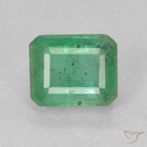 0.74ct Natural Verde claro fresco Esmeralda, Corte Esmeralda, SI
