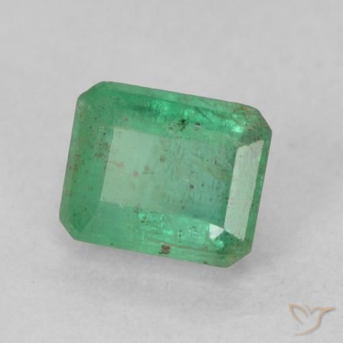 Esmeralda Verde claro fresco Natural 0.74ct, Corte Octógono / Esmeralda, SI