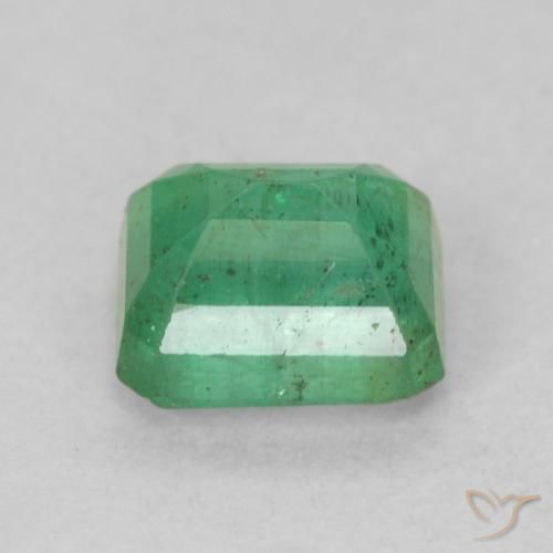 Esmeralda Verde claro fresco Natural 0.74ct, Corte Octógono / Esmeralda, SI
