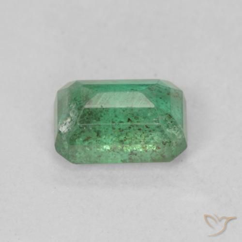 Esmeralda Luz verde Natural 0.74ct, Corte Octógono / Esmeralda, SI