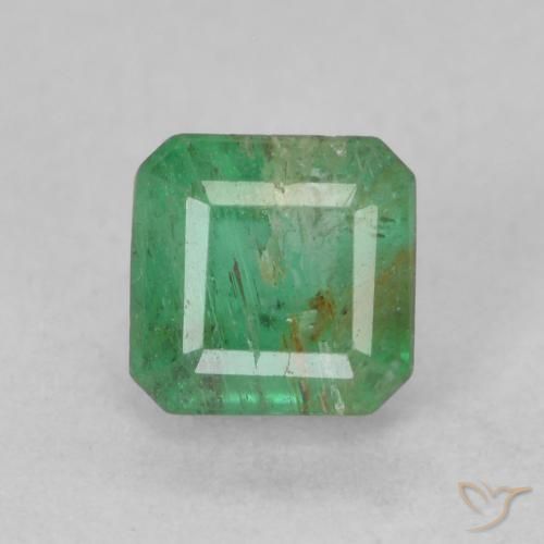 0.72ct Natural verde pistache Esmeralda, Corte Esmeralda, SI