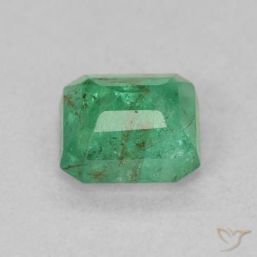 Esmeralda Verde Esmeralda Claro Natural 0.66ct, Corte Octógono / Esmeralda, SI