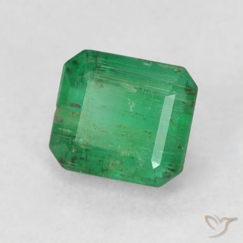 Esmeralda Verde médio Natural 0.77ct, Corte Octógono / Esmeralda, SI
