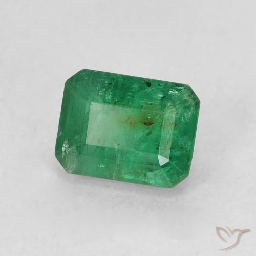 Esmeralda Verde Frio Natural 0.94ct, Corte Octógono / Esmeralda, SI