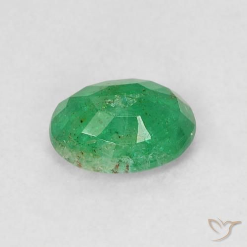 Esmeralda Verde claro Natural 0.57ct, oval, SI