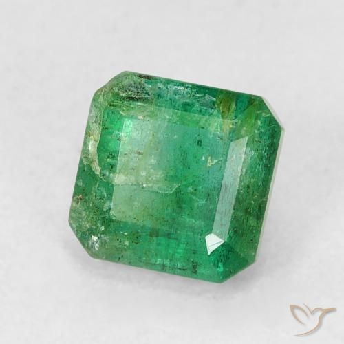 Esmeralda Verde Frio Natural 0.66ct, Corte Octógono / Esmeralda, SI-I1
