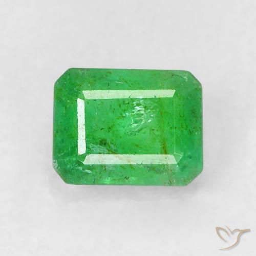 Esmeralda verde natural 0,50ct, corte esmeralda, SI