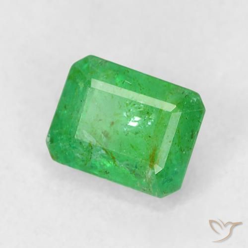 Esmeralda verde natural 0,50ct, corte esmeralda, SI
