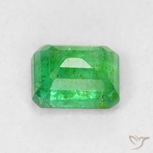 Esmeralda verde natural 0,50ct, corte esmeralda, SI