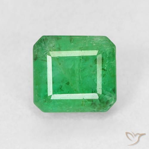 0.72ct Natural Verde médio Esmeralda, Corte Esmeralda, SI-I1