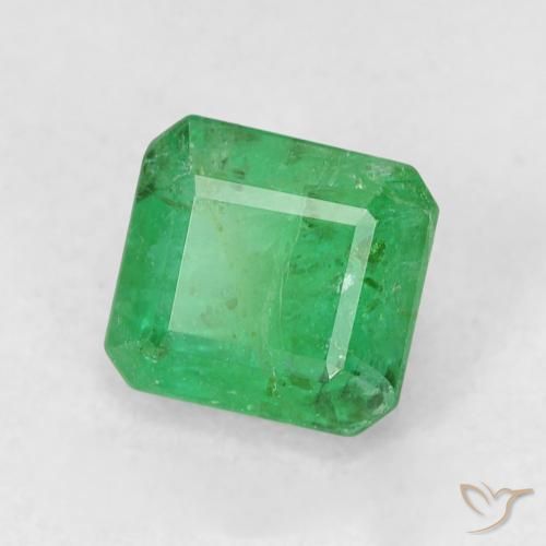 Esmeralda Verde médio Natural 0.72ct, Corte Octógono / Esmeralda, SI-I1