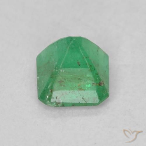 Esmeralda Verde claro Natural 0.35ct, Corte Octógono / Esmeralda, SI