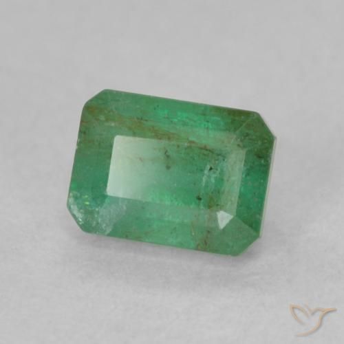 Esmeralda Verde médio Natural 0.57ct, Corte Octógono / Esmeralda, SI