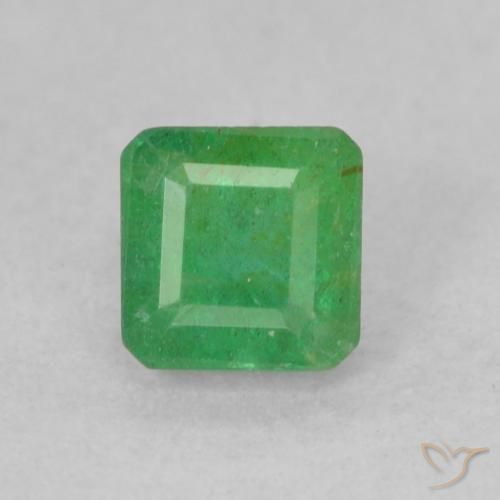 0.33ct Natural trevo verde Esmeralda, Corte Esmeralda, SI
