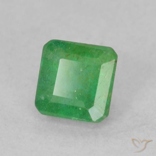 Esmeralda trevo verde Natural 0.33ct, Corte Octógono / Esmeralda, SI