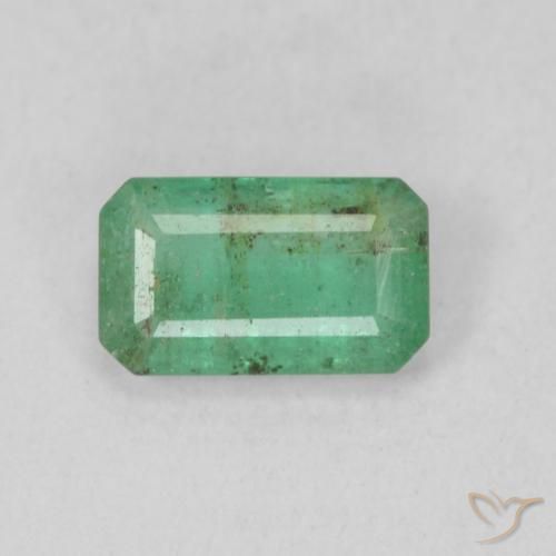 0.48ct Natural Verde médio Esmeralda, Corte Esmeralda, SI