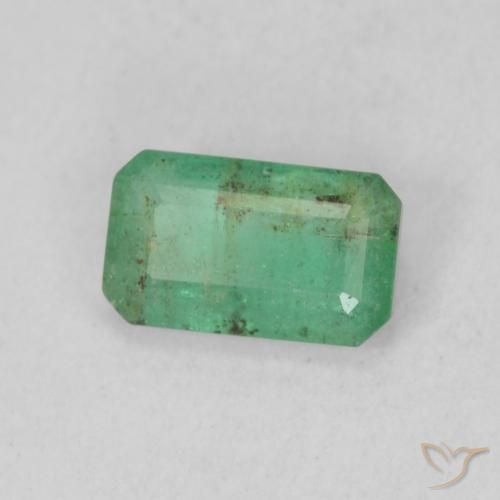 Esmeralda Verde médio Natural 0.48ct, Corte Octógono / Esmeralda, SI