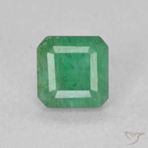 0.33ct Natural Verde médio Esmeralda, Corte Esmeralda, SI