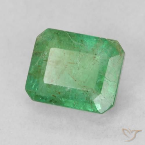 Esmeralda Verde médio Natural 0.51ct, Corte Octógono / Esmeralda, SI-I1