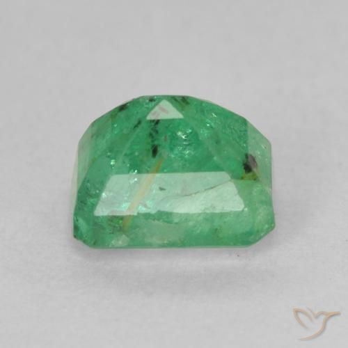 Esmeralda Verde claro Natural 1.13ct, Corte Octógono / Esmeralda, SI-I1