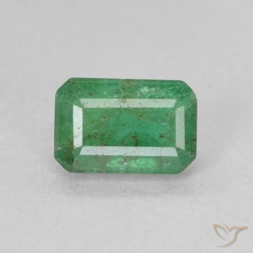 Esmeralda Verde médio Natural 0.63ct, Corte Octógono / Esmeralda, SI-I1