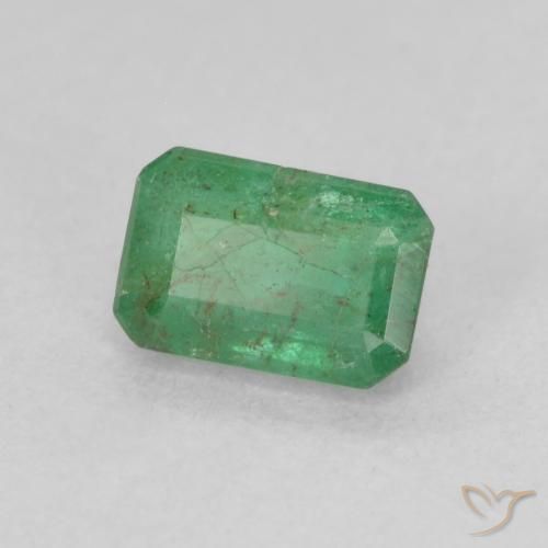 Esmeralda Verde médio Natural 0.63ct, Corte Octógono / Esmeralda, SI-I1