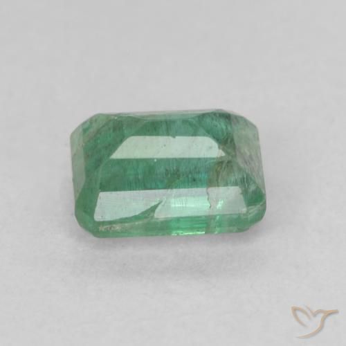 Esmeralda Verde claro médio Natural 0.86ct, Corte Octógono / Esmeralda, SI-I1