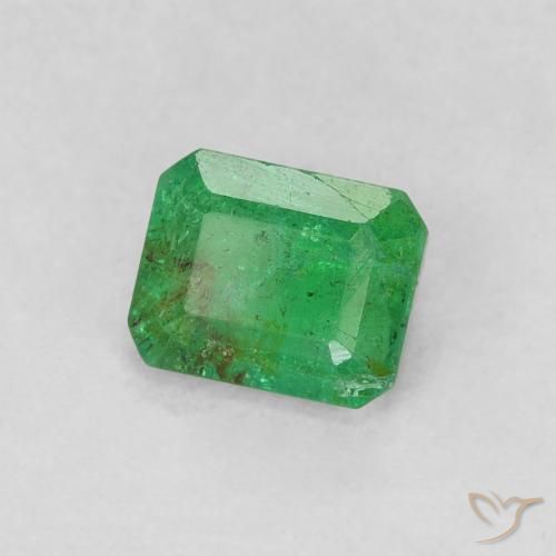 Esmeralda trevo verde Natural 0.62ct, Corte Octógono / Esmeralda, SI