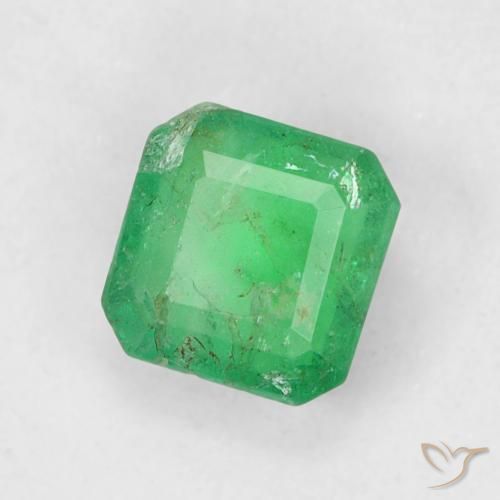 Esmeralda Verde médio Natural 0.46ct, Corte Octógono / Esmeralda, SI