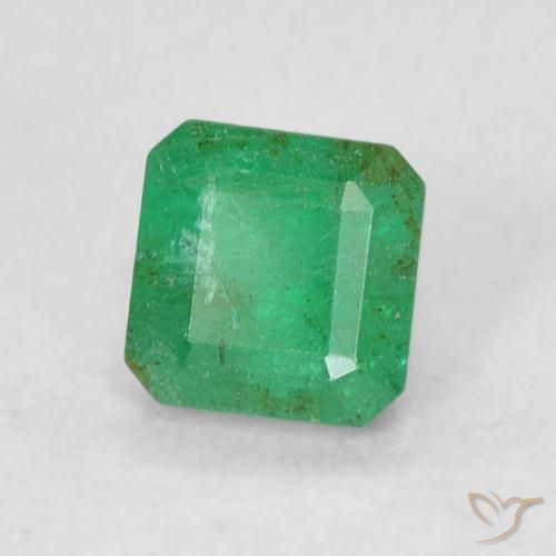 Esmeralda Manjericão Verde Claro Natural 0.43ct, Corte Octógono / Esmeralda, SI