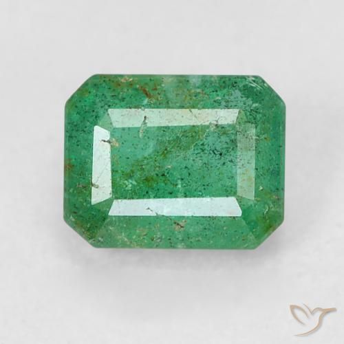 0.51ct Natural Verde médio Esmeralda, Corte Esmeralda, SI