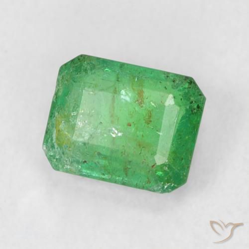 Esmeralda Verde médio Natural 0.55ct, Corte Octógono / Esmeralda, SI-I1