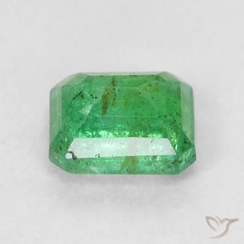 Esmeralda Verde médio Natural 0.55ct, Corte Octógono / Esmeralda, SI-I1
