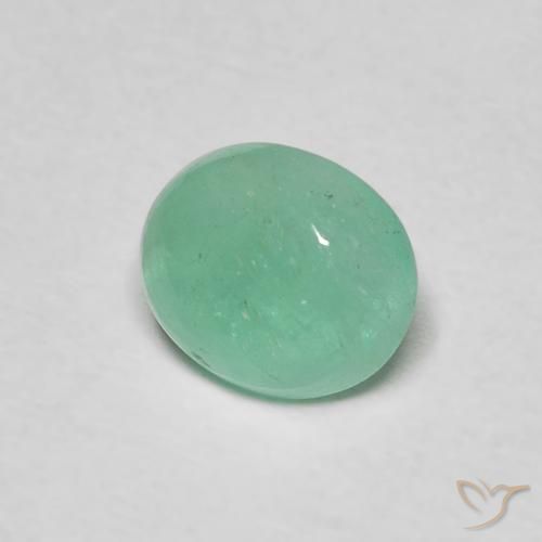 Esmeralda verde pistache Natural 0.93ct, oval, Translúcido