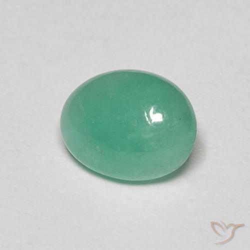 Esmeralda Verde Menta Intenso Natural 1.10ct, oval, Translúcido