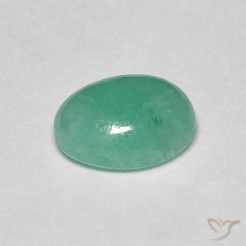 Esmeralda Verde Menta Intenso Natural 1.10ct, oval, Translúcido