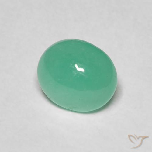 Esmeralda Samambaia verde Natural 1.08ct, oval, Translúcido
