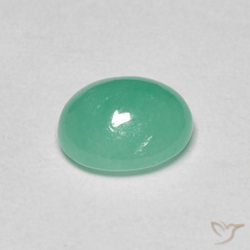 Esmeralda Samambaia verde Natural 1.08ct, oval, Translúcido