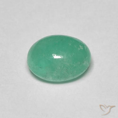 Esmeralda Verde médio Natural 1.25ct, oval, Translúcido