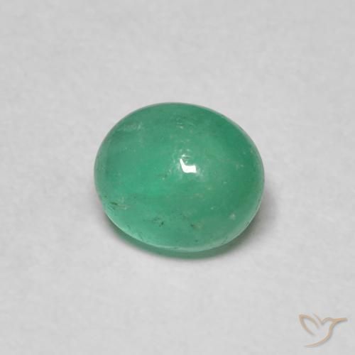 Esmeralda Verde Menta Intenso Natural 0.86ct, oval, Translúcido