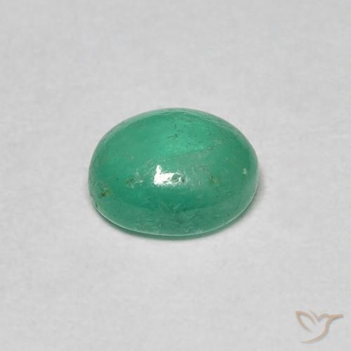 Esmeralda Verde Menta Intenso Natural 0.86ct, oval, Translúcido