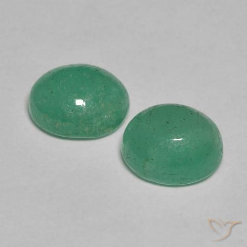 Pedras preciosas de Esmeralda Verde claro médio natural de 1.42 ct, oval, Translúcido