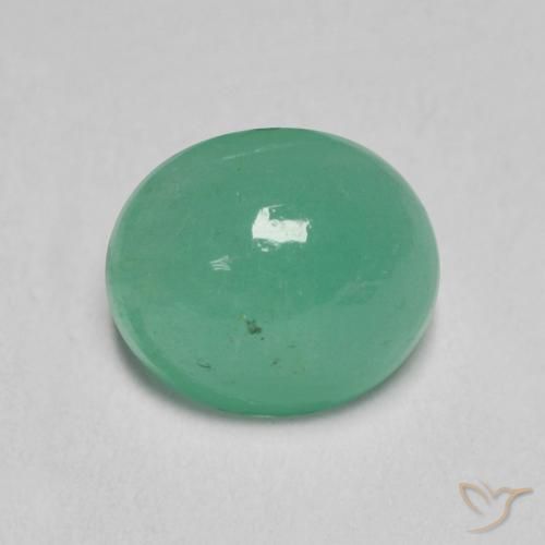0.83ct Natural Verde claro médio Esmeralda, oval, Translúcido