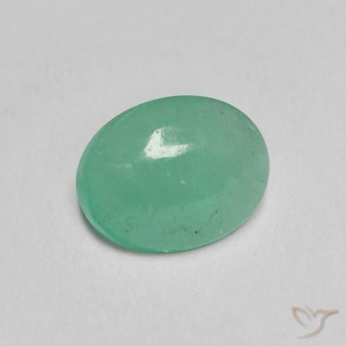 0.95ct Natural Verde claro Esmeralda, oval, Translúcido